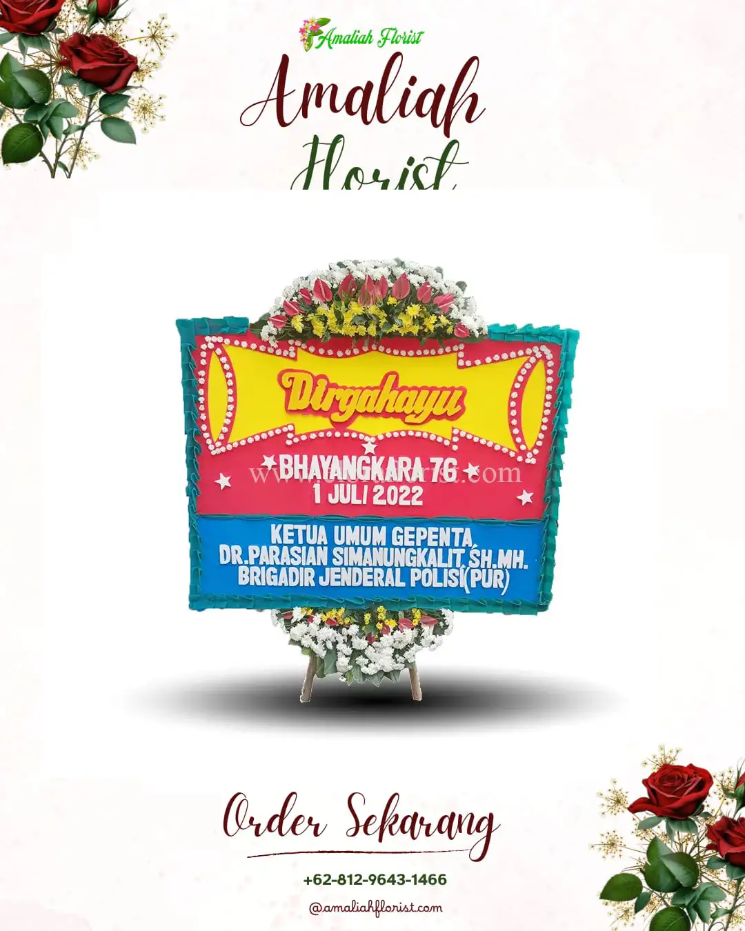 Papan Bunga HUT Ulang Tahun Padusan